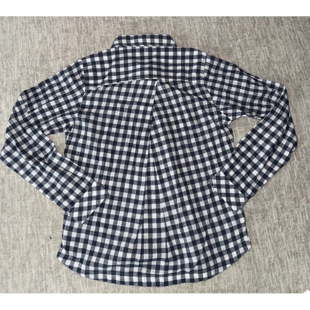 NEW Columbia Camp Henry Top Women’s SMALL cotton Button Up Blue White Plaid - Picture 7 of 7